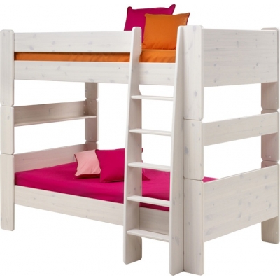 Patrová postel Dash 90x200 cm - borovice/bílá