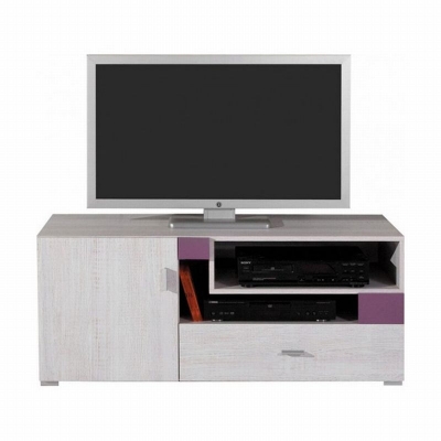 Televizní stolek Delbert 12 - fialová nebo popelová barva 1181149