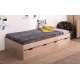 Dětská postel s úložným prostorem REA Misty 90x200cm - dub bardolino 