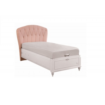 Dětská postel Carmen100x200cm bílá/růžová