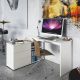 Univerzální rohový PC stůl, dub artisan, TERINO