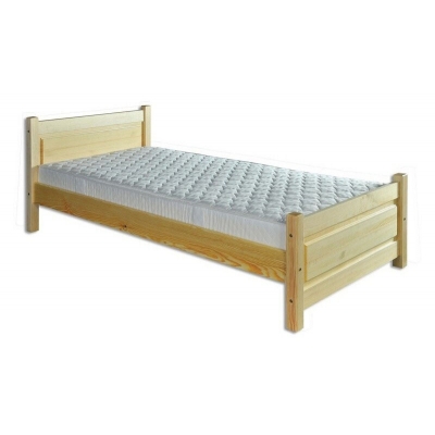 Masivní postel z borovice 90x200 kom - KL-129