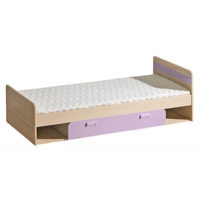 Dětská postel LIMO s úložným prostorem fialová