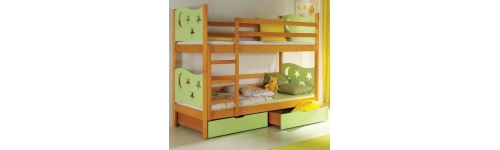 Dětské patrové postele s úložným prostorem